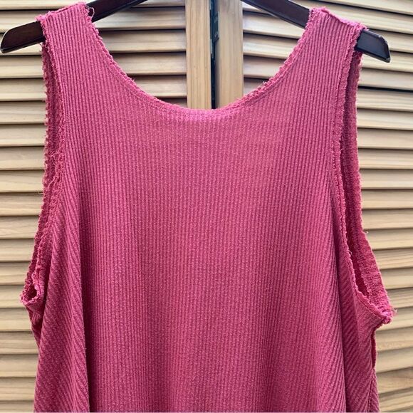 We The Free Red Flowy Tank Top Small - Picture 3 of 5